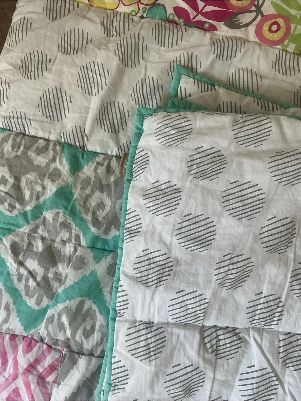 Pottery Barn Teen PBteen Sunset Beach Quilt Full Boho Patchwork Floral